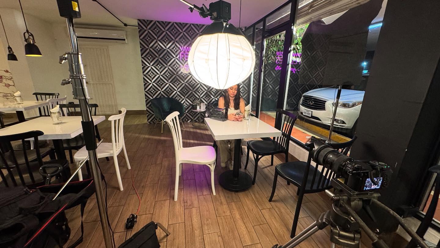 Set fotográfico en restaurante
